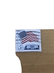 U S Postage Stamp. 5 Cents American Flag, Free Shipping