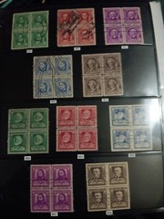 1940 Famous Americans Block Set First Day Of Issue Complete Set.Thats 175 Stamp