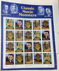 US Postage STAMPS 1997 Five Diff. Classic Movie Monsters 32c 20 stamps MNH