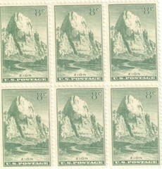 United States 8¢ Zion National Park Postage Stamp #747 Pack of 100