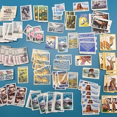 Lot 100+ Single Unused Postage Stamps World Expo Girl Scouts Olympics States