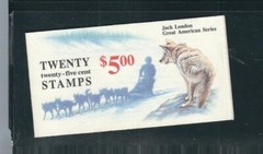 USA SC # BK150 Jack London , Complete Booklet . plate 2. MNH