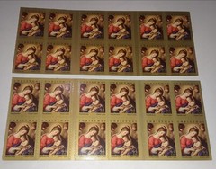 Two x 20 = 40 of MADONNA & CHILD 44¢ US Christmas Stamps by Sassoferrato 4424a