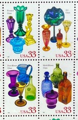 AMERICAN GLASS Vintage USPS STAMP PAGE United States Postal Service