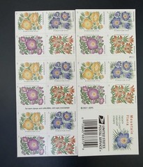US SCOTT 5672 – 5675 BOOKLET OF 20 MOUNTAIN FLORA STAMPS WEDDING FOREVER