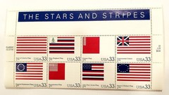 Stars & Stripes Scott#3403 USFLAGS 33c 20 stamps MNH Full Sheet FOLDED IN HALF*