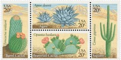 United States 20¢ Desert Plants Postage Stamp #1942-45 x 100 singles