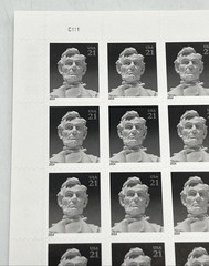 Abraham Lincoln Sheet of Twenty 21 Cent Postage Stamps Scott #4860