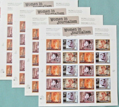 Four Sheets x 20 = 80 WOMEN In JOURNALISM 37¢ US Postage Stamps. USA # 3665-3668