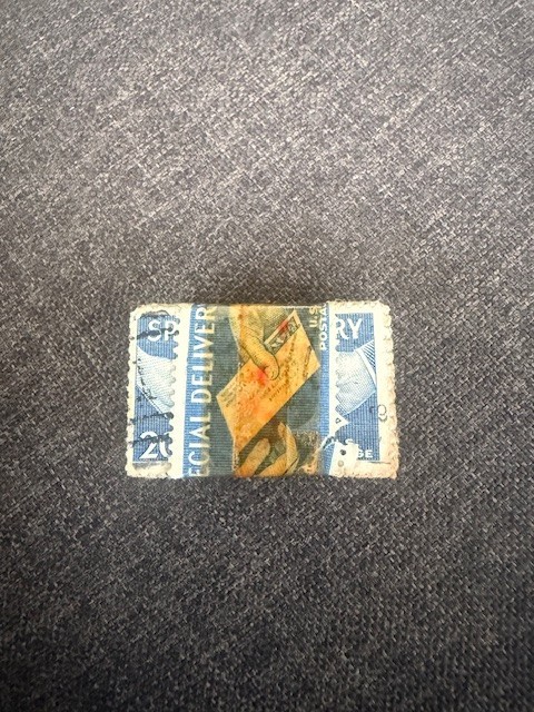 Vintage USPS 20 Cent Special Delivery Hand-to-Hand Scott E20 Postage Stamp Lot