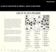 US 2001 SC 3506 NOA GREAT PLAINS PRAIRIE 10/34¢ SELF-AD STAMPS MNH VF