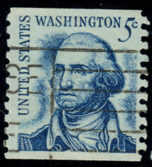 USA – 1966 – Prominent Americans – George Washington – Coil Stamp – 5¢ – #3221