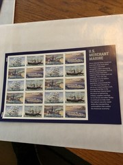 US SCOTT 4548 – 4551a US MERCHANT MARINE PANE OF 20 STAMPS FOREVER MNH Sheet