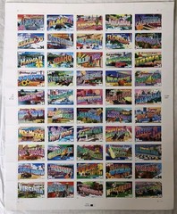 US Postage Stamps Greetings From America 34 Cent Sheet of 50 Collectible Wel