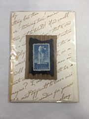 1934 Yellowstone 5 Cent Stamp with Handmade Card and Envelope