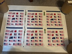 THE STARS AND STRIPES 33¢ US Postage Stamps. USA # 3403 – uncut press