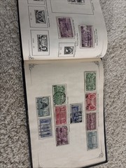 Vintage 1930s U.S. Stamp Album – 1893 Columbians, Prexies, Airmail & Philippines