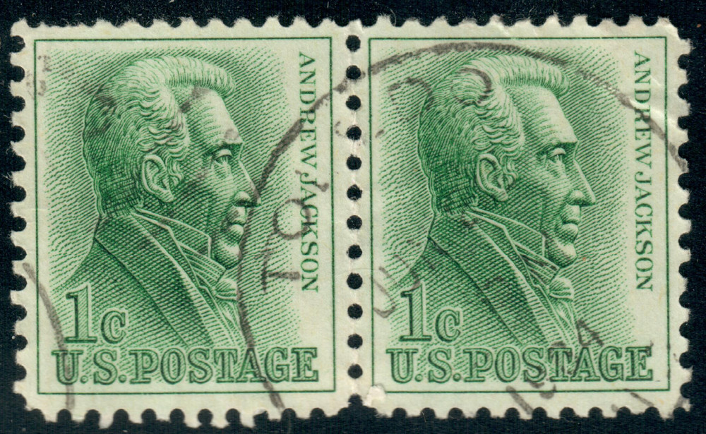 USA – 1963 – Andrew Jackson – 1¢ x2 – #2663