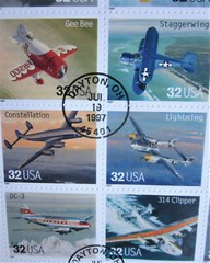 CLASSIC AMERICAN AIRCRAFT First DAY ISSUE Pane of 20 beautiful stamps 1997