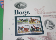 American Commemoratives Dogs USPS Stamps Panel 228 September 7, 1984