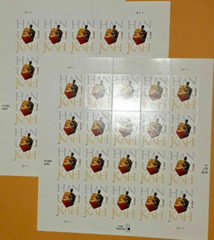 TWO Panes x 20 = 40 of HANUKKAH 41¢ Jewish Hebrew Dreidel US Stamp USA Sc # 4219