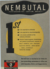 Vtg Advertising Postcard NEMBUTAL Prescription Chemist Pharmacy Pharma 40s