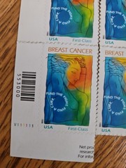 1998 Forever Breast Cancer Semi-Postal 10 Plus 2 cent