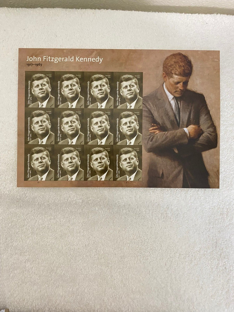 JOHN FITZGERALD KENNEDY 1917-1963 FOREVER STAMPS (1 SHEET) NEW