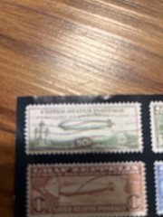 1930 Graf Zeppelin Europe Stamps (Scott #C13–C15 and Scott #C18) FACSIMILE