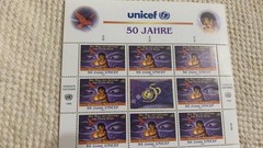 1996 50th Anniversary 58DM Disney Mouri Sheet Germany Anonymous Shipping