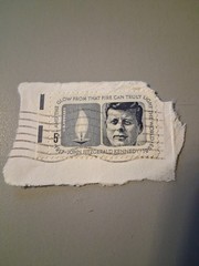 JFK 5 Cent Stamp And The Glow From That Fire Can Truly Light The World 1917-1963