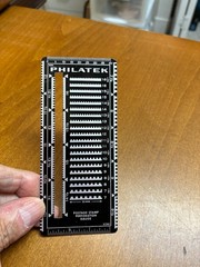 Philatek Postage Stamp Perforation Gauge