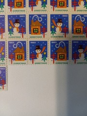 Vintage Christmas Stamps Protect Your Health Fight TB 1963