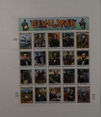 US SCOTT 2975 CIVIL WAR PANE OF 20 STAMPS 32 CENTS FACE MNH