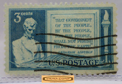 USA Postage Abraham Lincoln 3 Cents Stamp – #S42162NQ