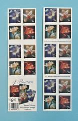 #3454-3457 | 4 Lillie Flowers 34¢ | 2 Booklets x 20 = 40 Stamps FV$13.60