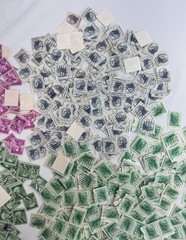 Cancelled Vintage US Liberty Series Presidents Stamp Lot