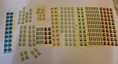 US postage stamps $45 in face value includes 1864a block tag error