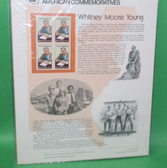 American Commemoratives Whitney Moore Young USPS Stamps Panel 139 Jan. 30, 1981