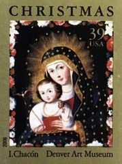 TWO x 20 = 40 of MADONNA & CHILD 39¢ US Christmas Stamps by I. Chacon Sc # 4100a