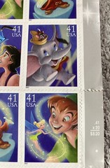 Mickey Dumbo Aladdin The Art of Disney Magic Group Of 20 41 cents stamp sheet