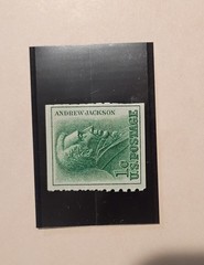 1-Cent Andrew Jackson US Postage Stamp Green