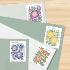 Mountain Flora Forever Postage Stamps 100 US First Class Rubber Stamp Strip