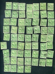US Stamps George Washington 1 Cent 1938 Used Lot of 60
