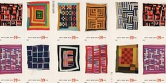 One (1) Booklet of 20 QUILTS OF GEE’S BEND 39¢ US Postage Stamps. Sc # 4089-4098