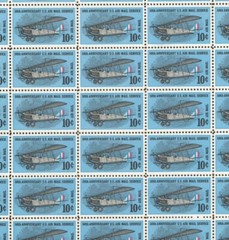 United States 10¢ Curtis Jenny Plane Air Mail Postage Stamp #C74 Pack of 100