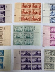 1954 US Commemorative Plate Block Collection MNH Americana History Scouts