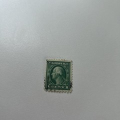 1917 Vintage George Washington 1c US Postal Stamp