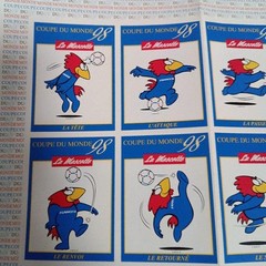 France World Cup ’98 stamp seals x 2, stamp sheets 10 x 2, commemorative