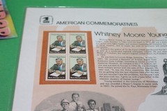American Commemoratives Whitney Moore Young USPS Stamps Panel 139 Jan. 30, 1981
